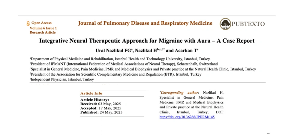 Integrative Neural Therapeutic Approach for Migraine with Aura – A Case Report